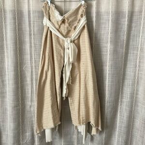 Cream jersey cotton, Savage designs festival pants. M